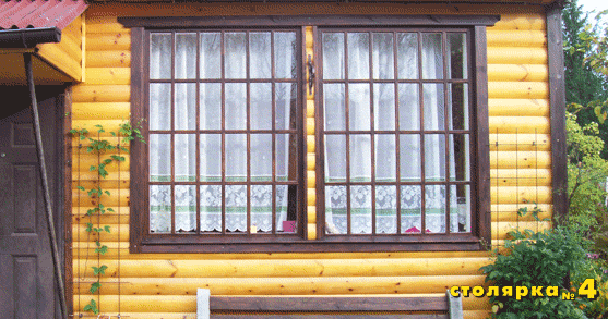 Два верандных окна установлены друг к другу