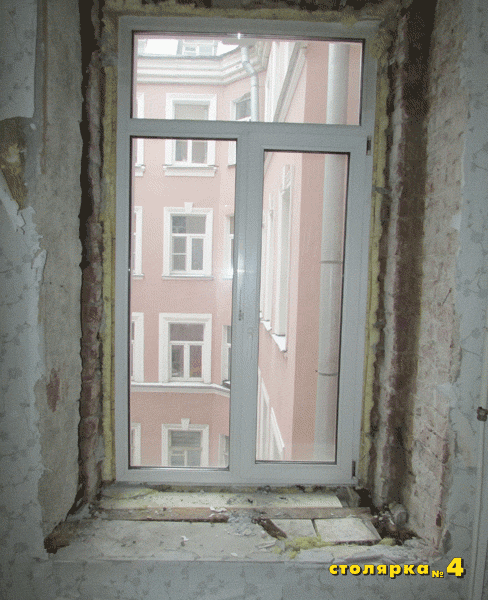 Старое пластиковое окно под замену